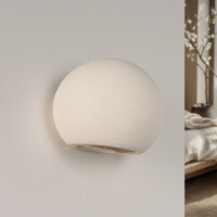 Wabi Sabi wandlamp Bolia van cement - wit