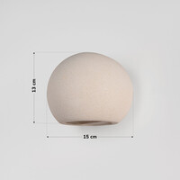 Wabi Sabi wandlamp Bolia van cement - wit