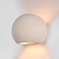Wabi Sabi wandlamp Bolia van cement - wit