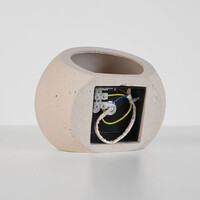 Wabi Sabi wandlamp Bolia van cement - wit