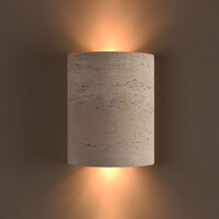 Wandlamp Olly van travertin