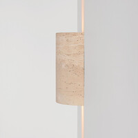 Wandlamp Olly van travertin