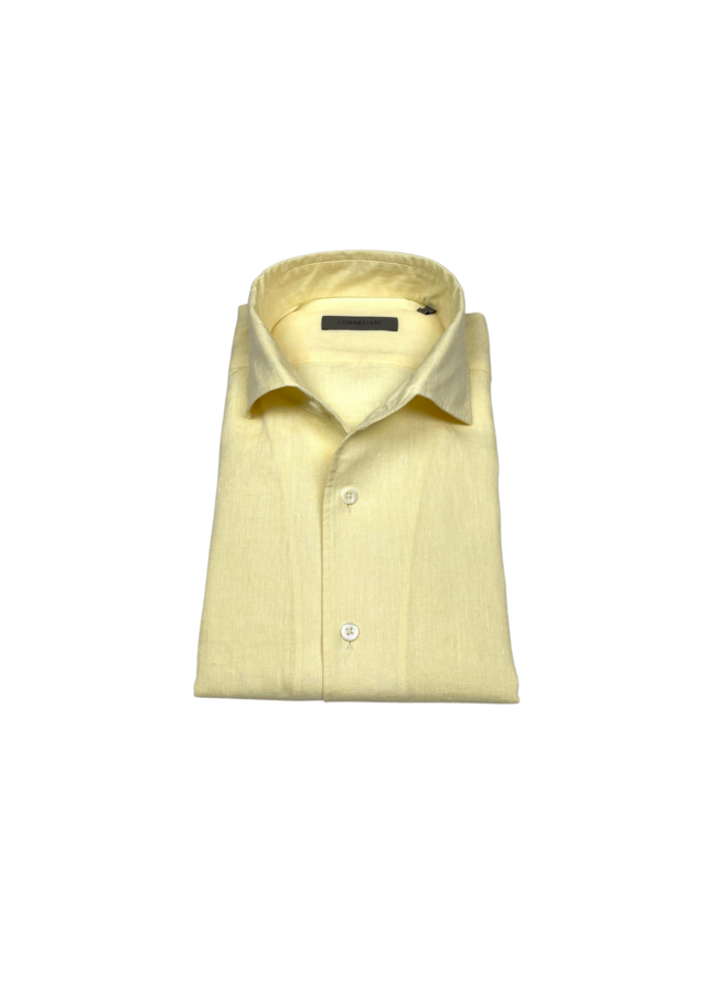 Corneliani - Washed linen shirt - Yellow