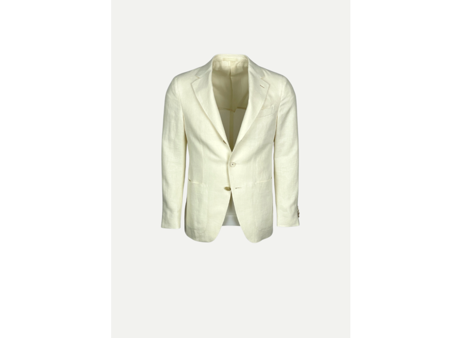 Caruso - Aida herringbone jacket - White