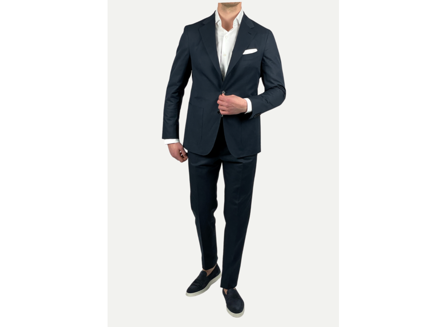 Caruso - Aida suit cotton/linen - Navy