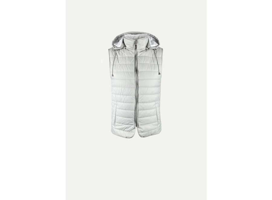 Doriani Cashmere - Hooded gilet - Grey