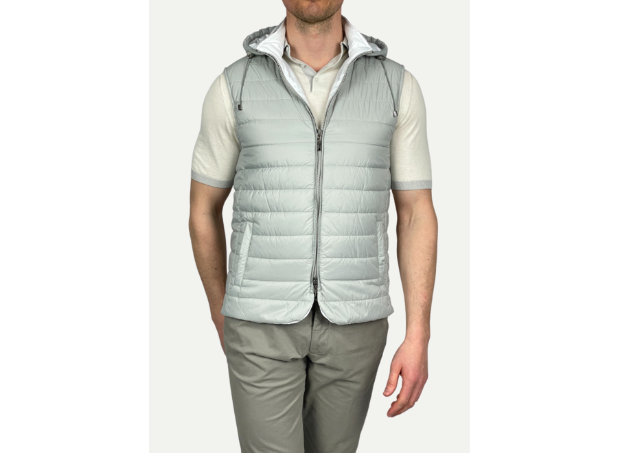 Doriani Cashmere - Hooded gilet - Grey