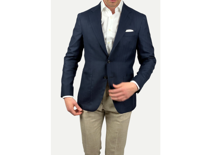 Caruso - Aida jacket cashmere/silk - Navy