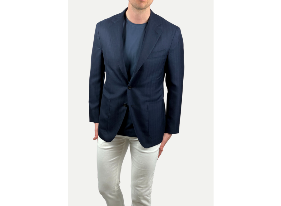 Caruso - Aida jacket cashmere/silk - Navy