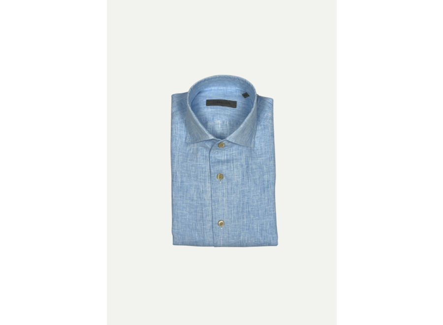 Corneliani - Washed linen shirt - Light blue