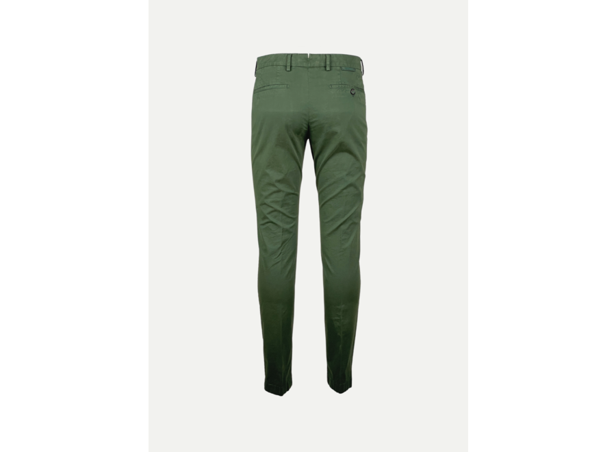 Slim fit cotton blend chino trousers  Massimo Dutti