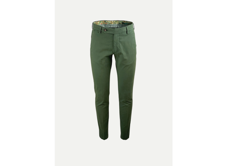 Berwich - Morello chino trousers - Cotton green