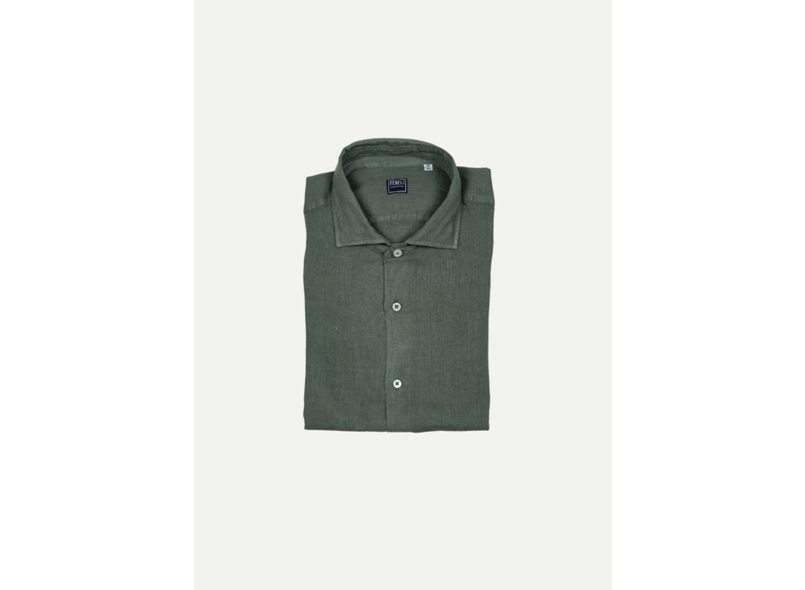 Fedeli - Shirt linen Nick - Green