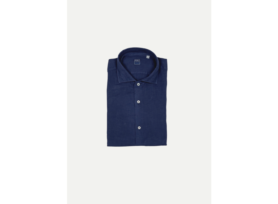 Fedeli - Linen shirt Nick - Blue