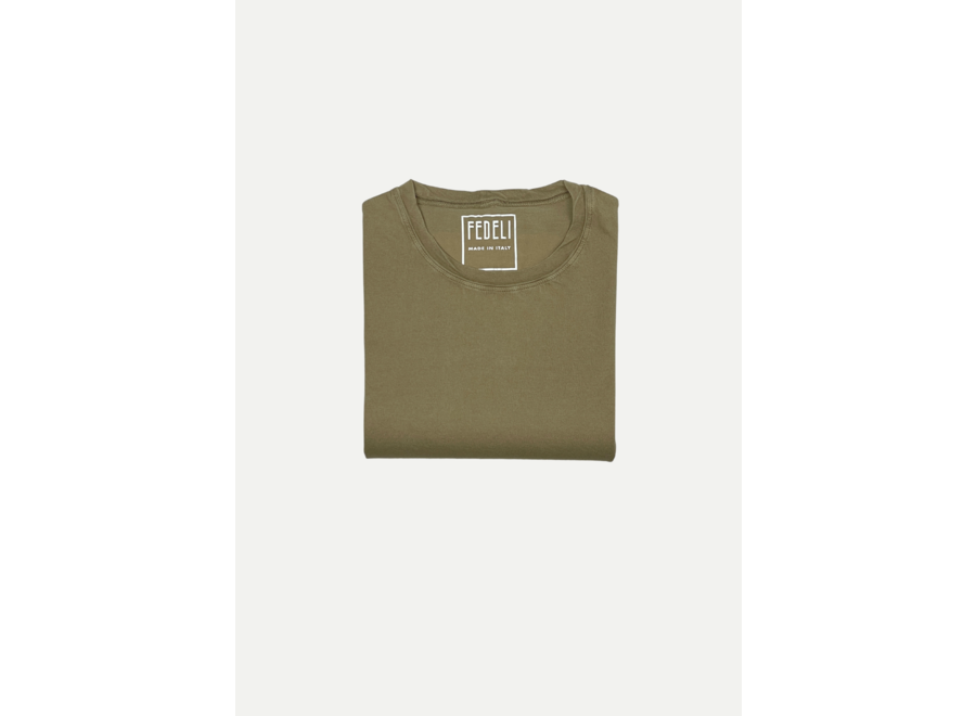 Fedeli - T-shirt superlight fine cotton - Taupe