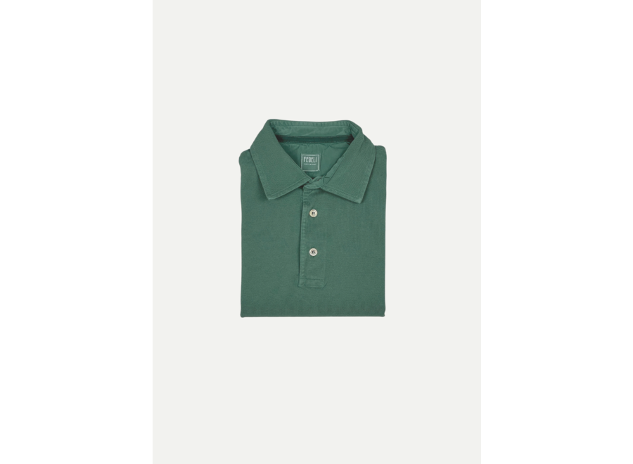 Fedeli - Polo short sleeve piqué North - Green