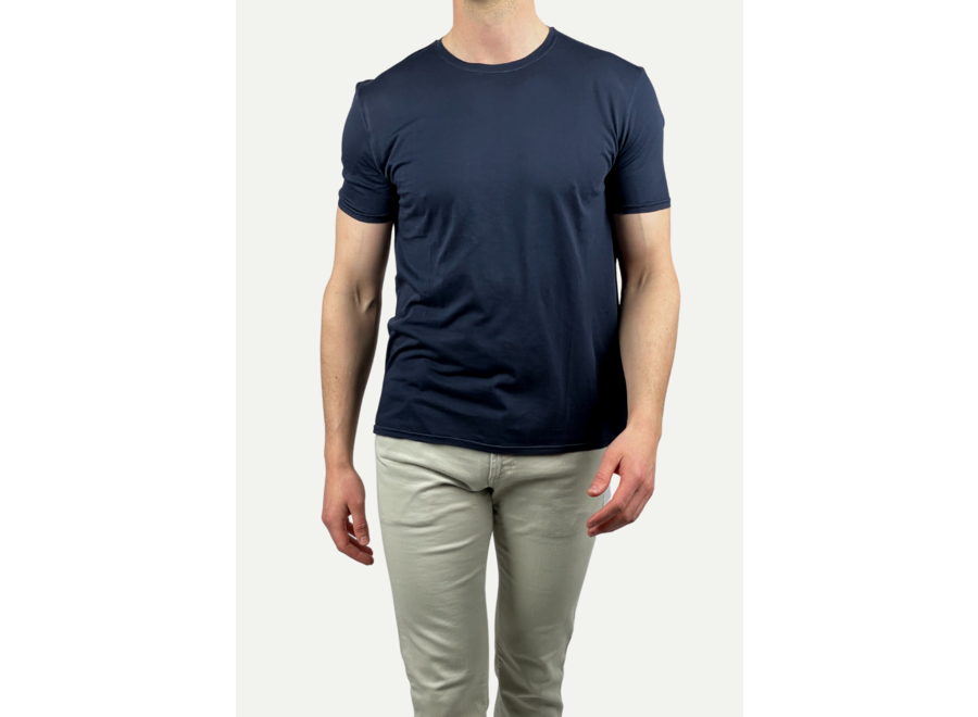 Fedeli - T-shirt superlight fine cotton - Navy