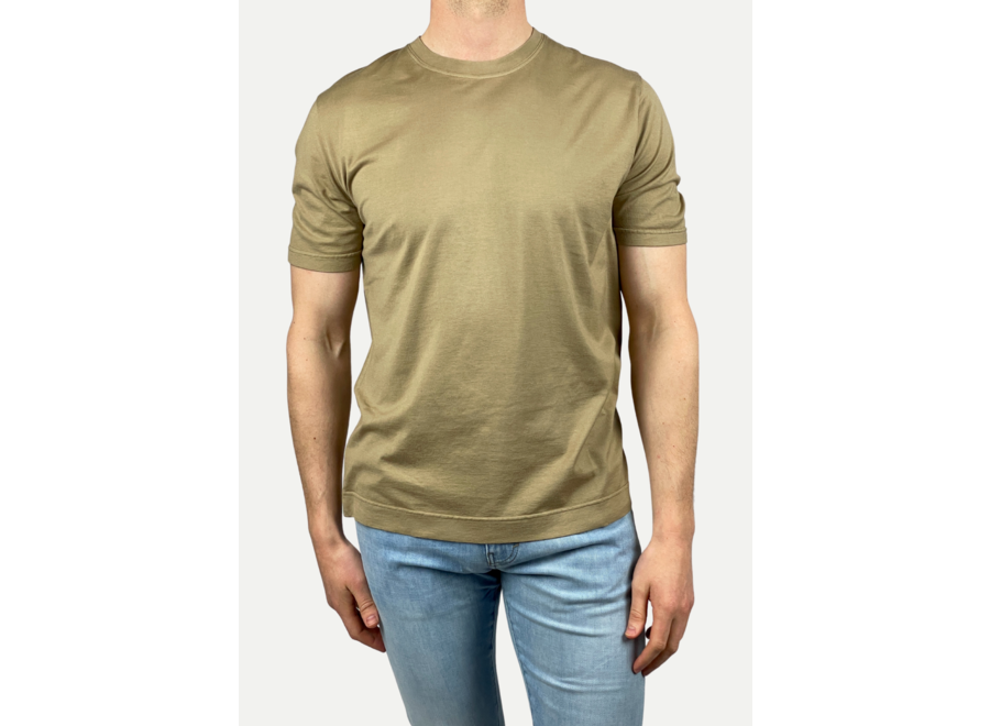 Fedeli - T-shirt organic cotton Extreme Supima - Taupe