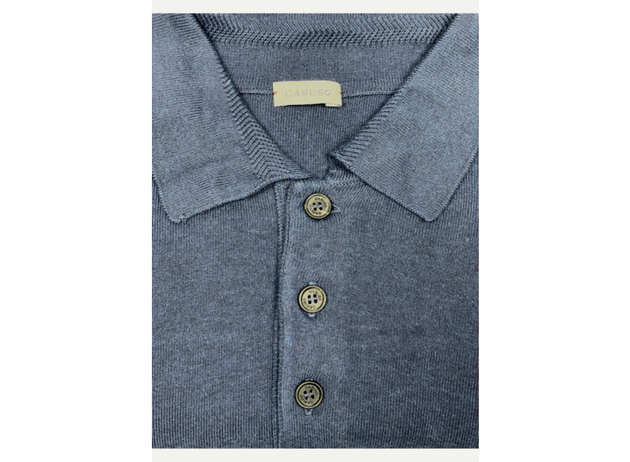 Caruso - Polo soft cotton - Navy