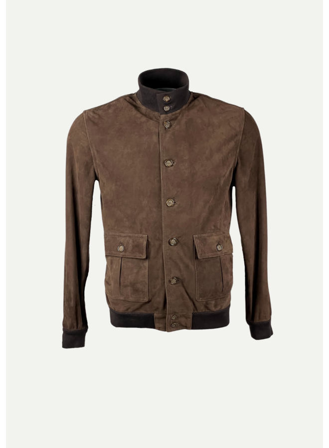 Valstarino - Suède jacket - Café brown