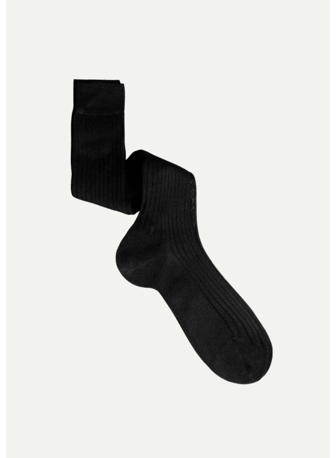 Sozzi Milano - Cotton socks knee - Black