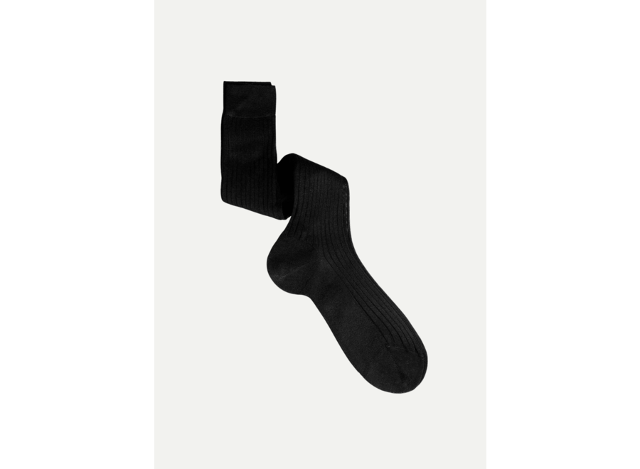 Sozzi Milano - Cotton socks knee - Black