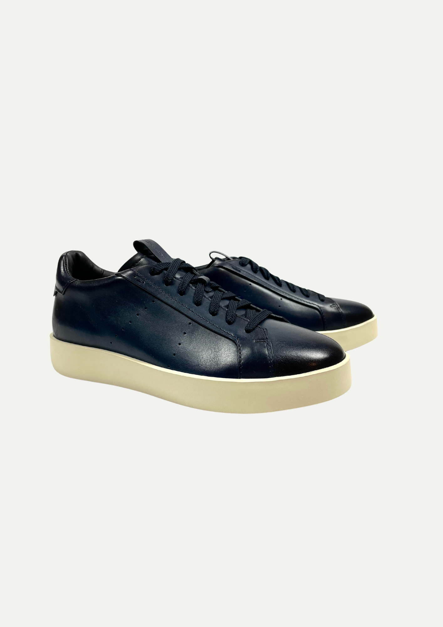 sneaker leather | d.blue - LES HOMMES D'AMSTERDAM