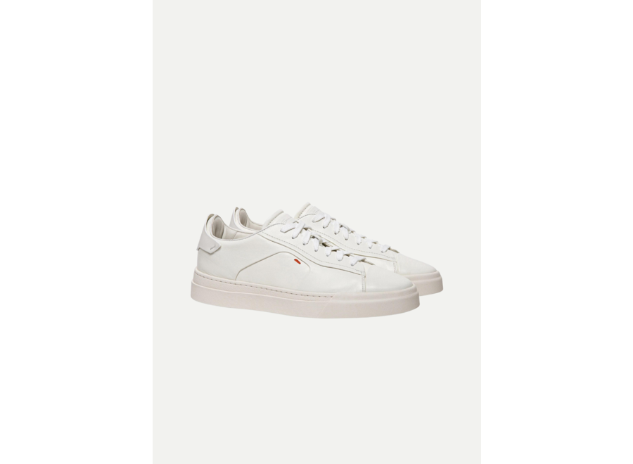 Santoni - Leather sneaker - Off-white