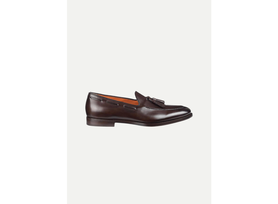 Santoni - Penny loafer calf leather - Brown