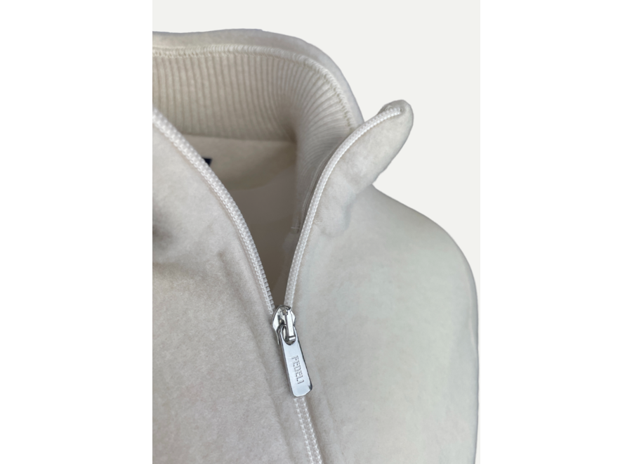 Fedeli - Full zip cashmere - Offwhite