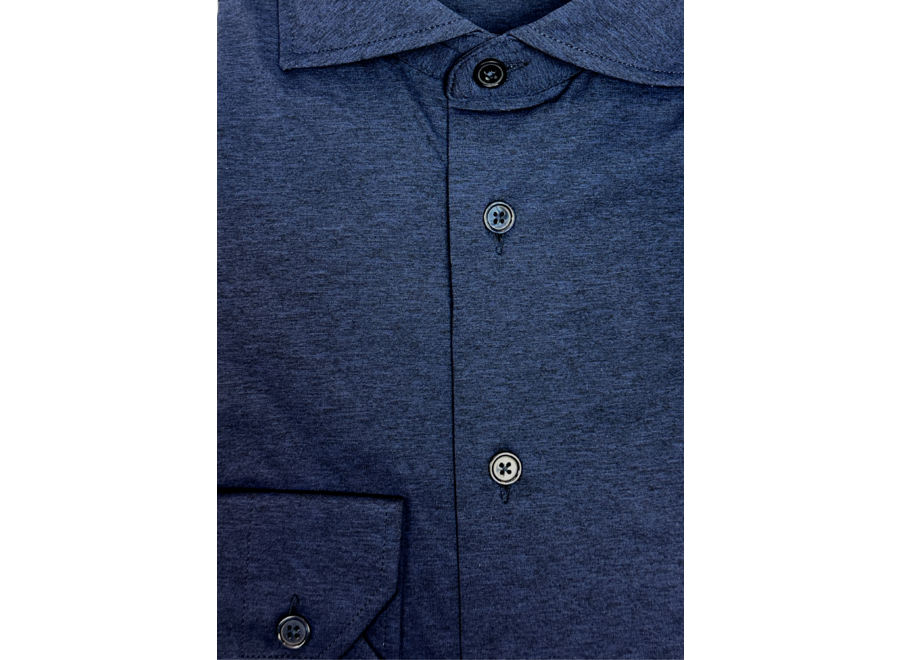 Traiano - Stretch shirt - Dark blue