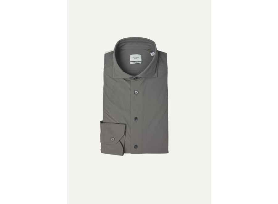 Traiano - Stretch shirt - Taupe