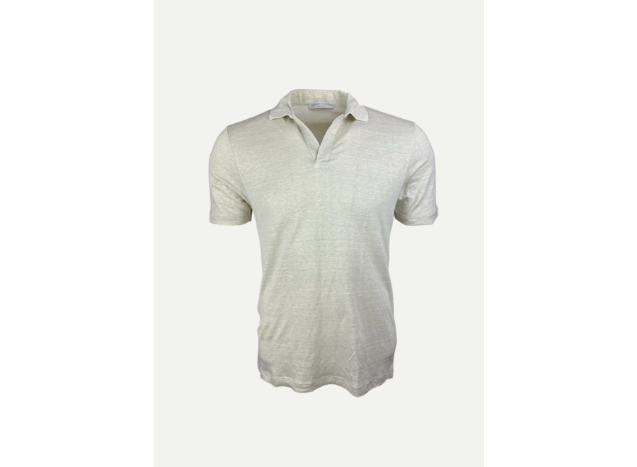 Les Hommes d'Amsterdam - Polo linen - Sand