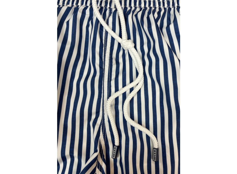 Fedeli - Swimtrunk Madeira Airstop stripes - Navy/white