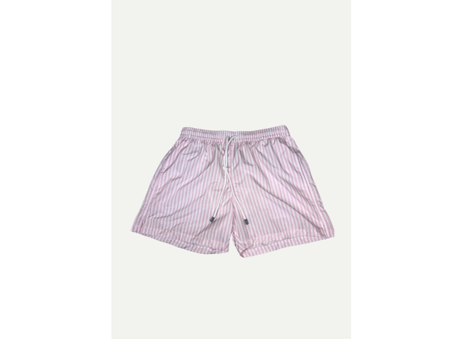 Fedeli - Swimtrunk Madeira Airstop stripes - Pink/white