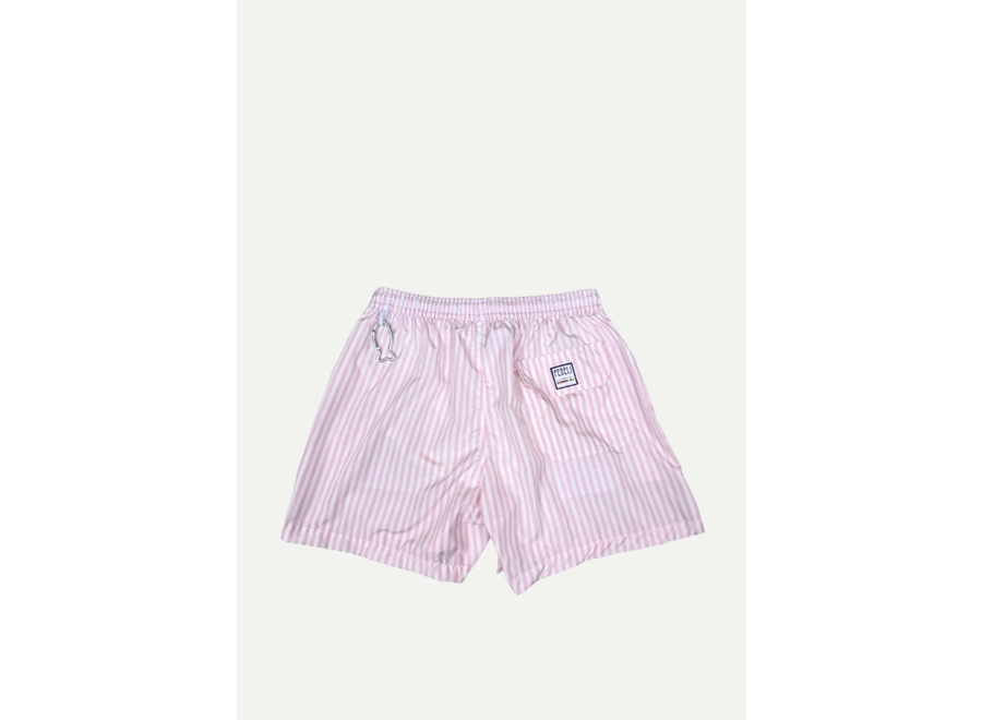 Fedeli - Swimtrunk Madeira Airstop stripes - Pink/white