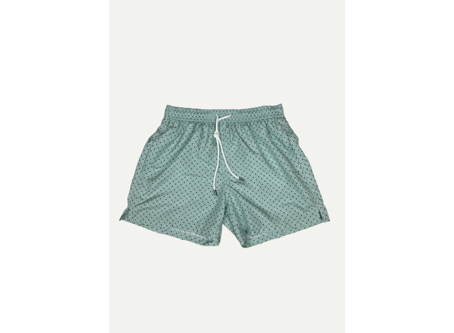 Fedeli - Swimtrunk Madeira Airstop - Green pattern