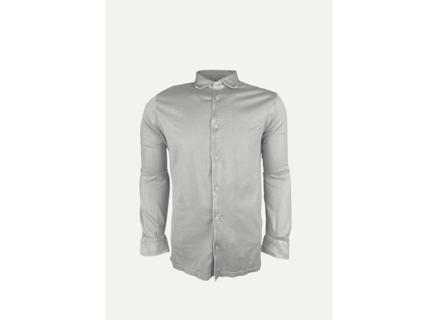 Fedeli - Shirt Jason organic cotton jersey - Taupe - LES