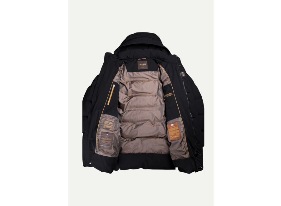 MooRER - Quilted goose down parka - Dark blue