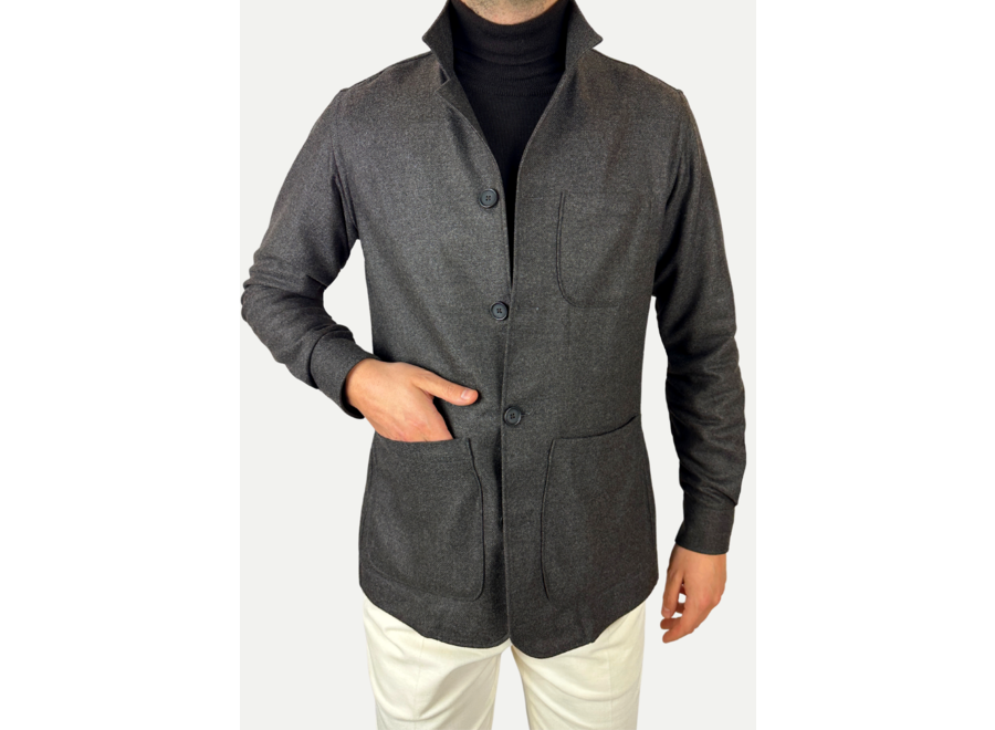 LHDA - Loro Piana shirt jacket wool cashmere - Brown