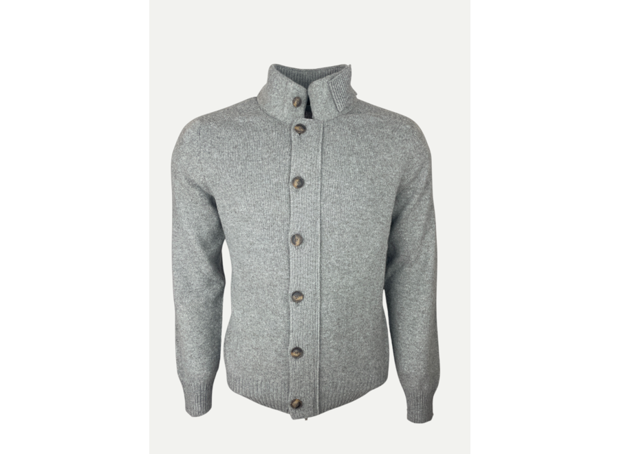 LHDA - Vest virgin wool - Zipper and buttons - Greige