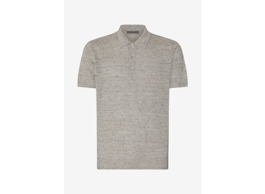 Corneliani - Polo linen silk - Greige