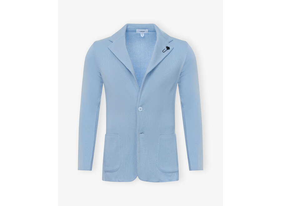 Lardini - Knit jacket cotton - Light blue
