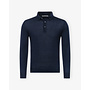 LHDA - Polo long sleeves - Virgin wool and silk - Navy