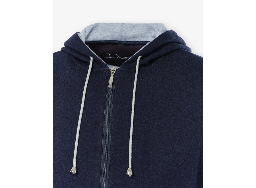 Doriani Cashmere - Sweater travel cotton - Navy