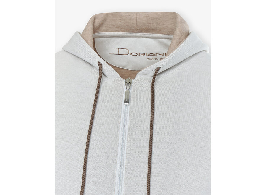 Doriani Cashmere - Sweater travel cotton - Taupe