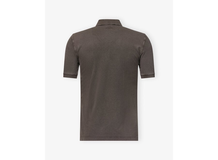 Fedeli - Polo WIND MM - Short sleeve light pique - Brown