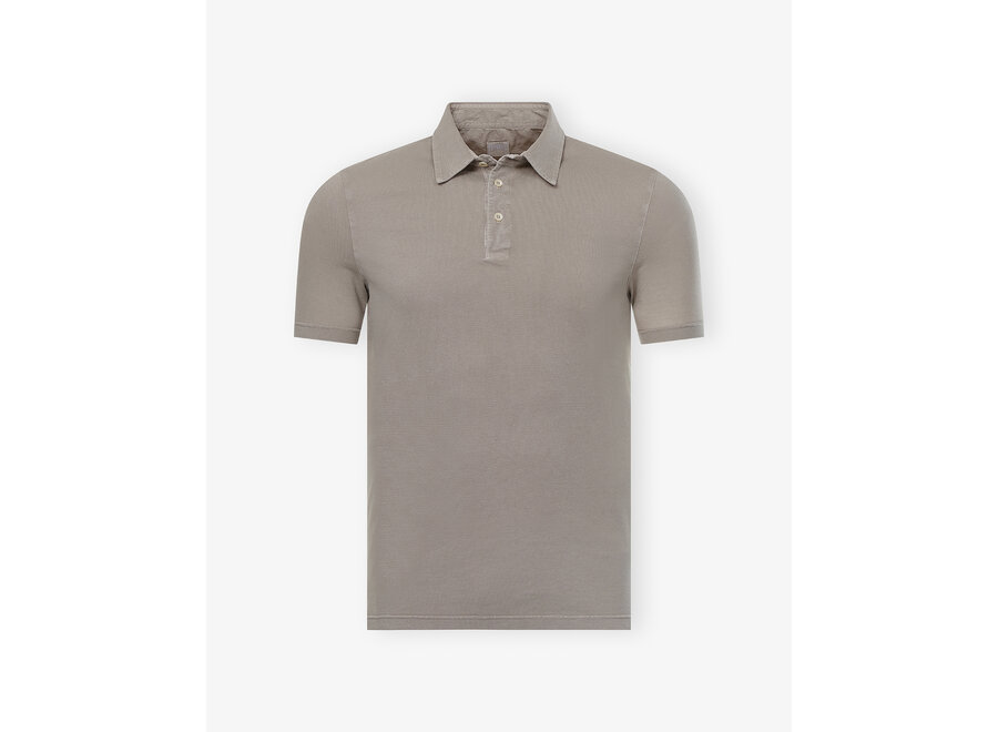 Fedeli - Polo short sleeve - light pique - Taupe