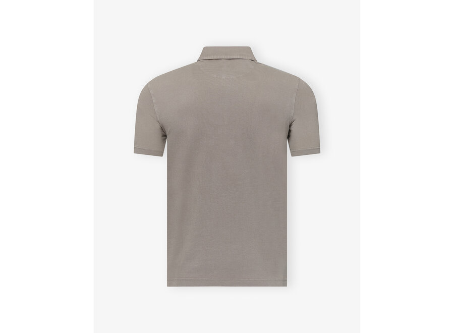 Fedeli - Polo short sleeve - light pique - Taupe