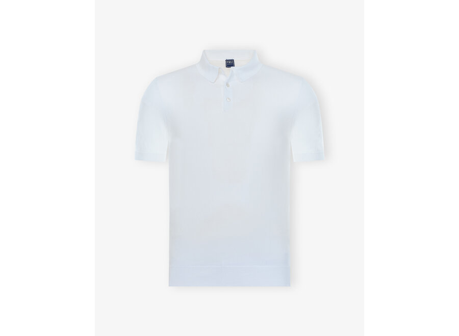 Fedeli - Sportman polo short sleeve - White